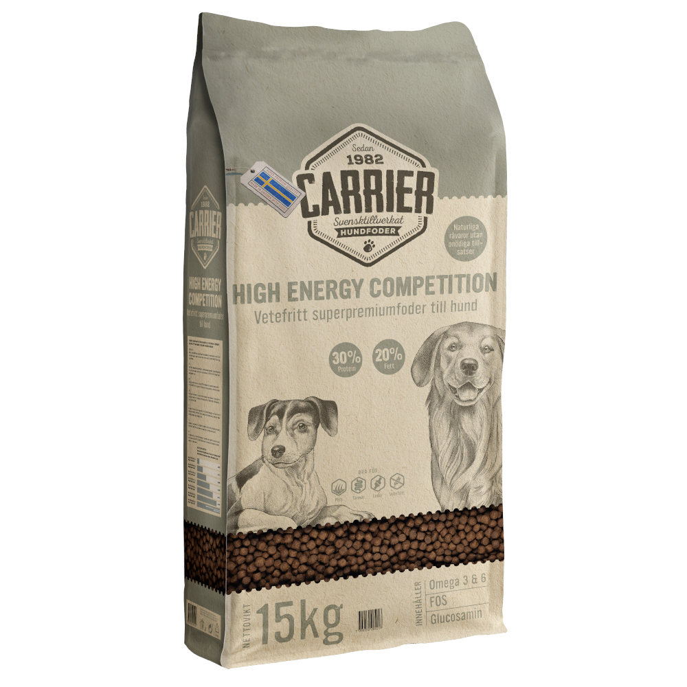foto del prodotto crocchette per cani carrier high energy competition 30 20 15 kg