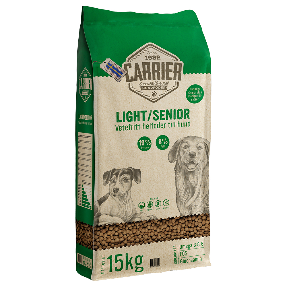 foto del prodotto crocchette per cani carrier light senior 15 kg