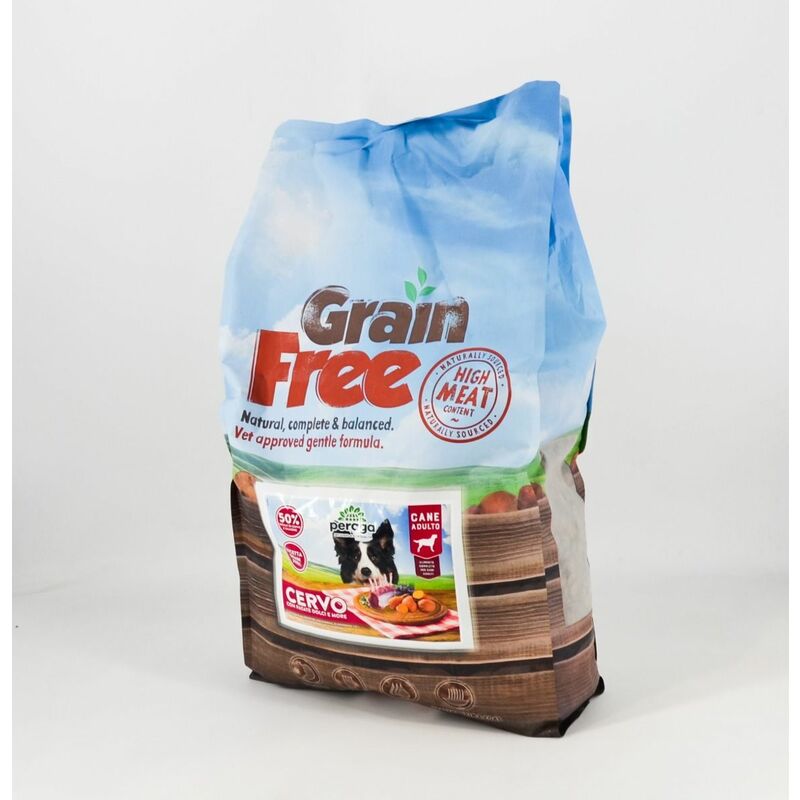 foto del prodotto crocchette peraga grain free per cane adulto 2kg cervo cibo per cani