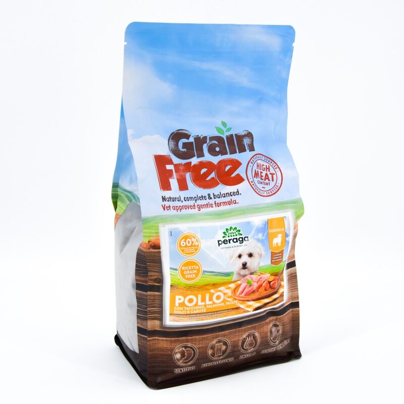 foto del prodotto crocchette peraga grain free per cane cucciolo 2kg pollo cibo per cani