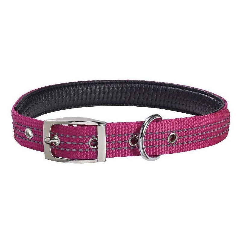 foto del prodotto croci collare in nylon fucsia modello renfort per cani collare fucsia 2,5 x 42 70 cm