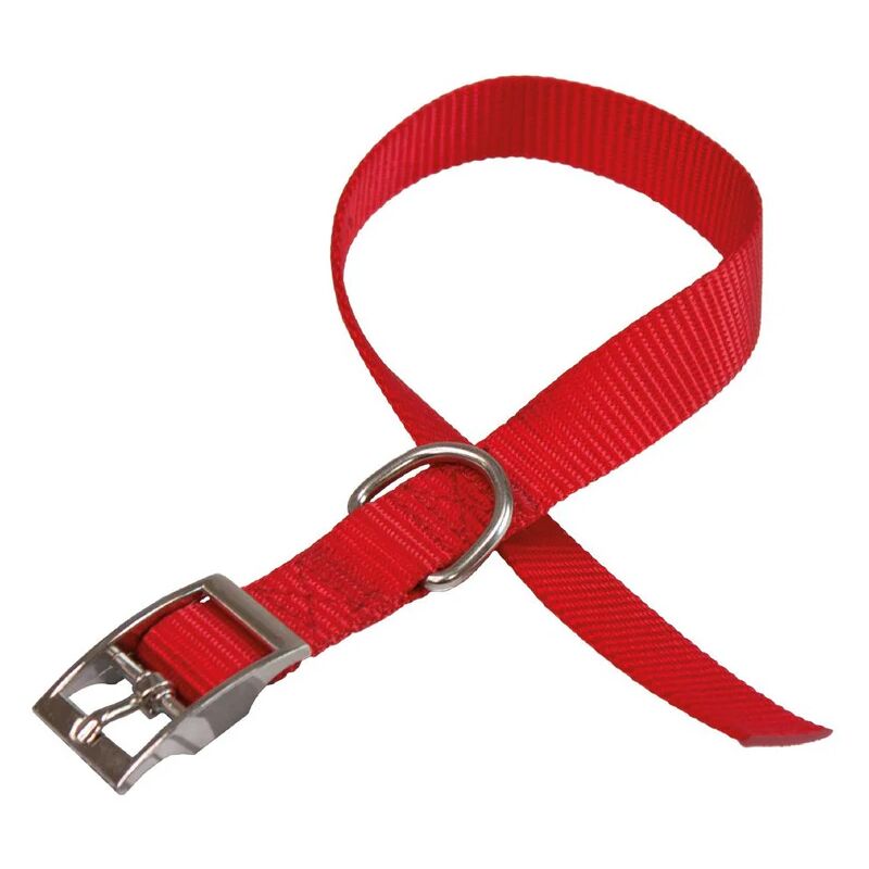 foto del prodotto croci collare nylon rosso 25x55cm