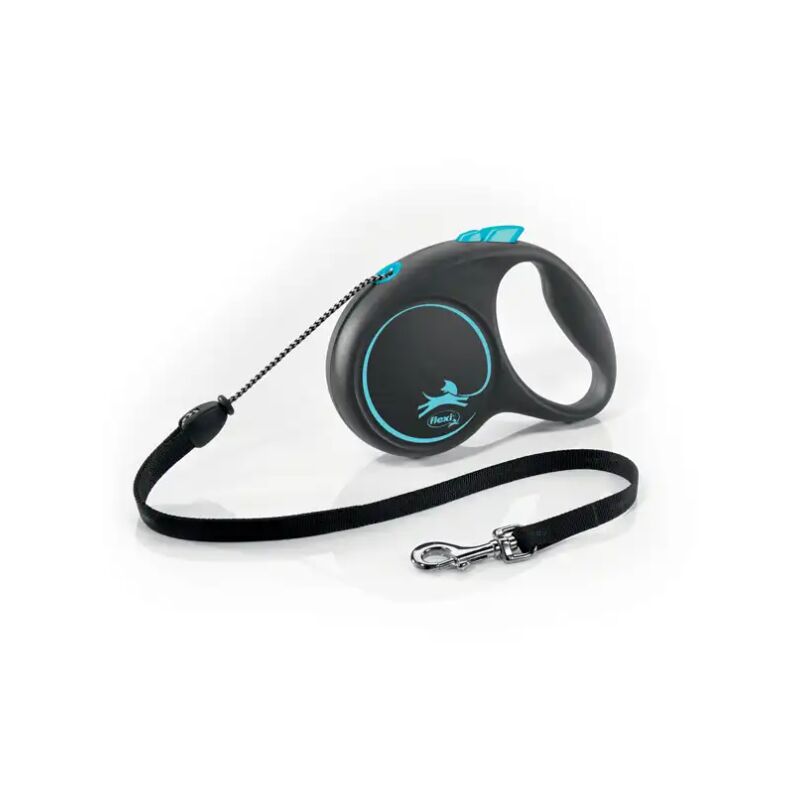 foto del prodotto croci guinzaglio flexi black design cord xs 3mt blu