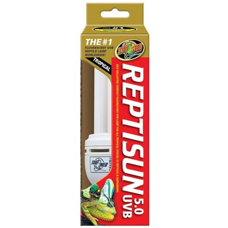 foto del prodotto croci lampadina fluorescente reptisun 5.0 compact 26w con uvb e uva