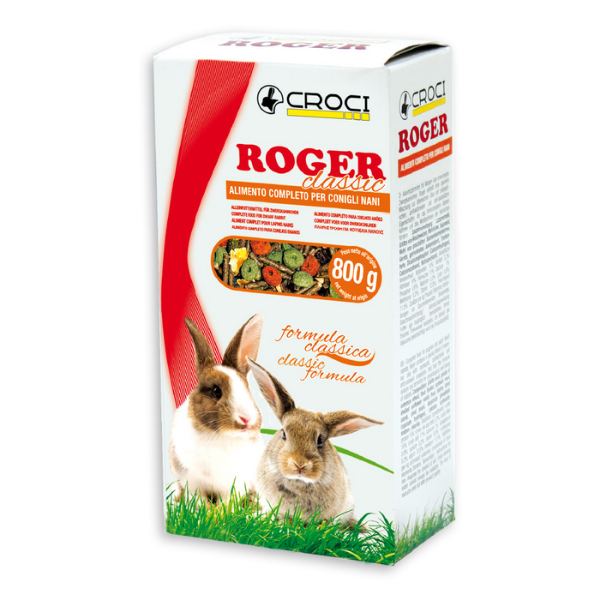 foto del prodotto croci rabbit roger classic alimento conigli nani 800 gr mangime per conigli 1 ordine scegli lo sconto bzr5 bzr20 200 punti fedelt 