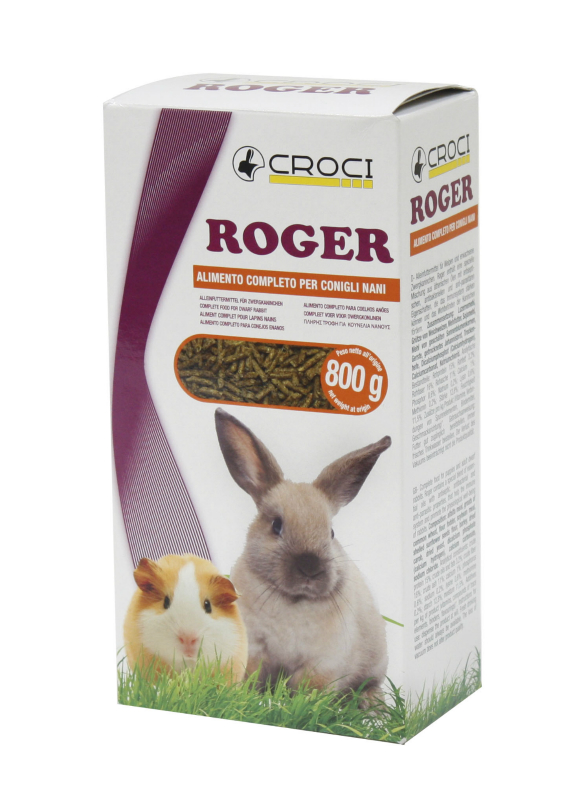 foto del prodotto croci rabbit roger essential alimento conigli nani 800 gr mangime per conigli 1 ordine scegli lo sconto bzr5 bzr20 200 punti fedelt 