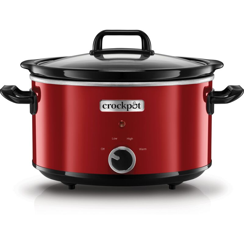 foto del prodotto crock pot crockpot pentola per cottura lenta, slow cooker, capienza 3.5 litri, fino a 4 persone, 2 impostazioni cottura e funzione mantenimento in