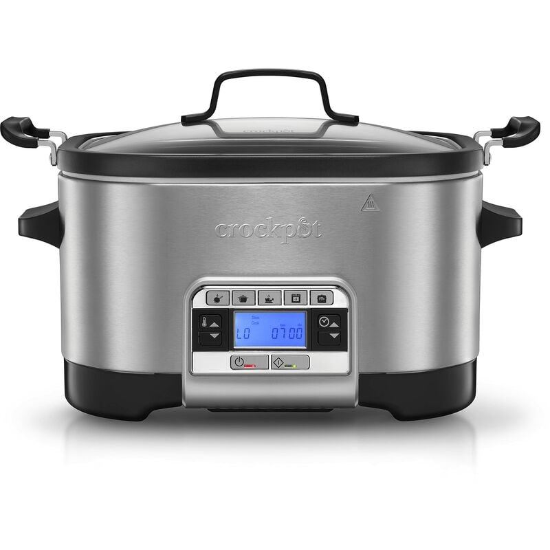 foto del prodotto crock pot multicooker, capienza da 5.6l, adatta fino a 6 persone, digitale e programmabile, 5 modalit di cottura preimpostate slow cook, al