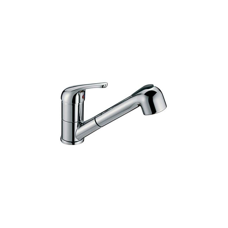 foto del prodotto crolla miscelatore lavello doccia estraibile ottone cromato