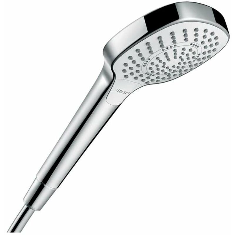 foto del prodotto croma select e - doccetta multi, ecosmart 9 l min, 3 getti, bianca cromata 26811400 - hansgrohe