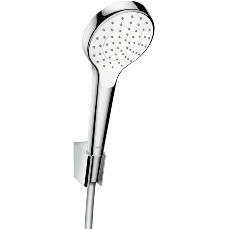 foto del prodotto croma select s - doccetta a mano, getto singolo porter, set 1,25 m, bianca cromata 26420400 - hansgrohe