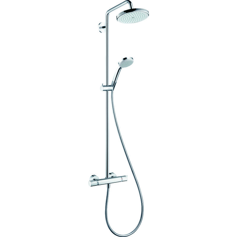 foto del prodotto croma showerpipe 220 1jet ecosmart avec thermostat, hansgrohe