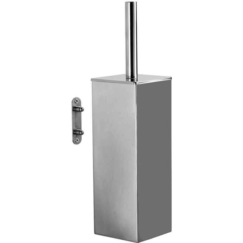foto del prodotto cromata, perth muro, misure e peso 38x9x9,5 cm 0,835 kg, scopettino wc realizzato in acciaio inox, finitura, scopino bagno design di r s, 2 anni