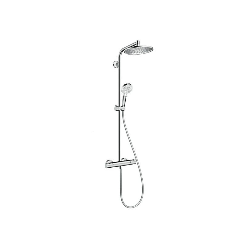 foto del prodotto crometta s 240 colonna doccia 1 getto, con miscelatore termostatico, cromata hansgrohe
