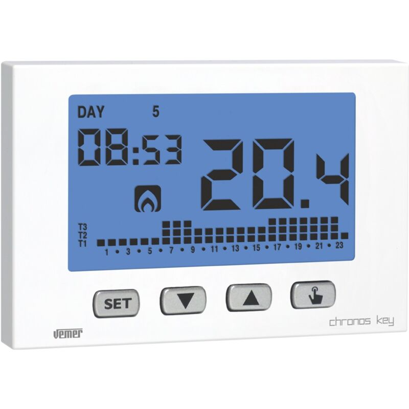 foto del prodotto cronotermostato digitale da parete alimentazione 230v vemer ve727400 chronos key