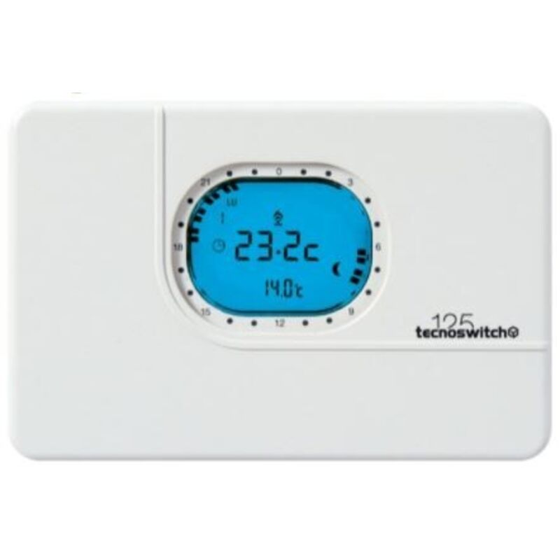 foto del prodotto cronotermostato digitale giorn sett esterno bernini tecnoswitch cod. cr125bi 