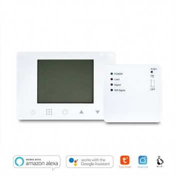 foto del prodotto cronotermostato digitale wifi con ricevitore rf - compatibile con alexa, google e smartphone hy09rf