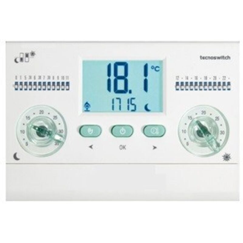 foto del prodotto cronotermostato giornaliero da parete facile tecnoswitch cod. cr135bi 