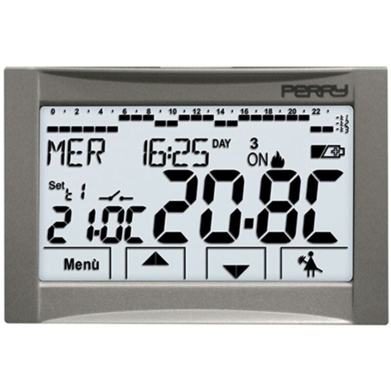 foto del prodotto cronotermostato perry incasso touch screen universale a batteria cds26