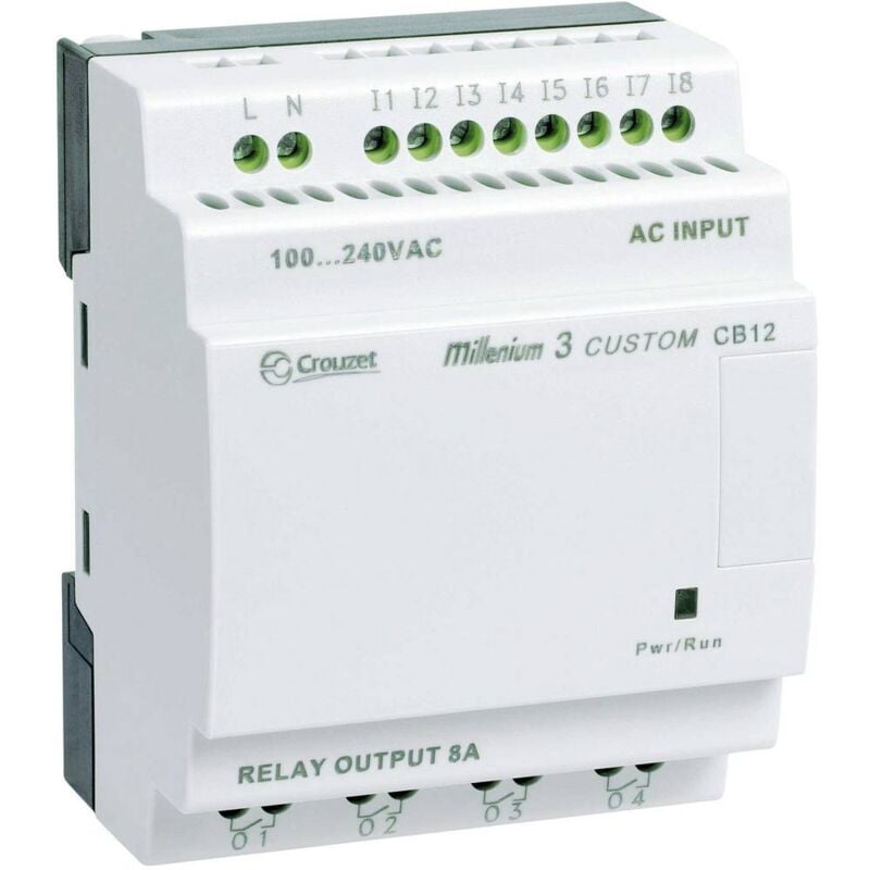foto del prodotto crouzet 88970021 millenium 3 cb12 r modulo di controllo plc 24 v dc