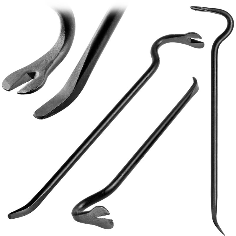 foto del prodotto crowbar forgiato curvo 500mm estrattore per chiodi breszka brecha pinza da costruzione kadax