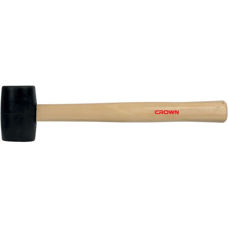 foto del prodotto crown mazzuola con testa in gomma man. legno 45 mm cphhr whb08 6 pz