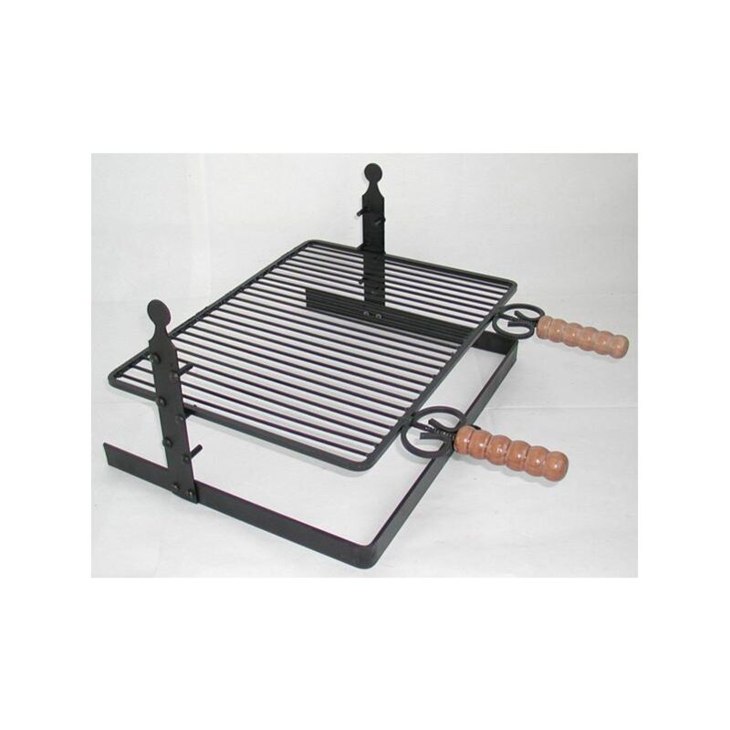 foto del prodotto cruccolini bistecchiera graticola con base appoggio e altezza regolabile cm 50x37