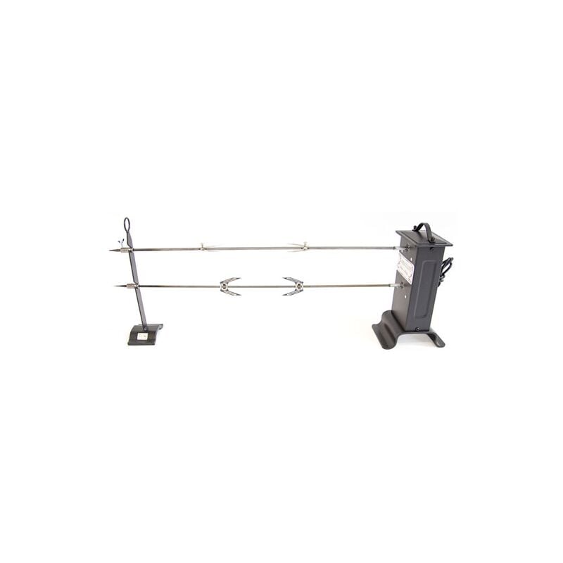 foto del prodotto cruccolini kit girarrosto elettrico 105x15x35 cm con 2 spiedi e 4 forchette