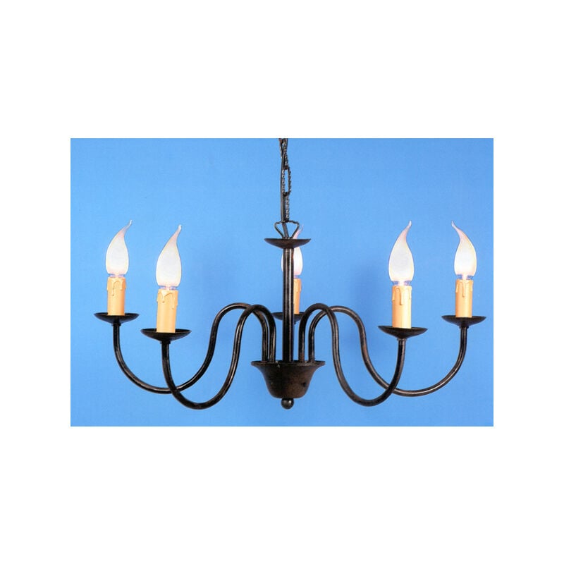 foto del prodotto cruccolini lampadario assisi a 5 luci lanterne lampione applique