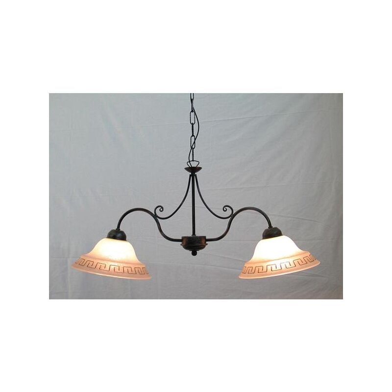 foto del prodotto cruccolini lampadario bilancere atena 2 luci lanterne lampione applique