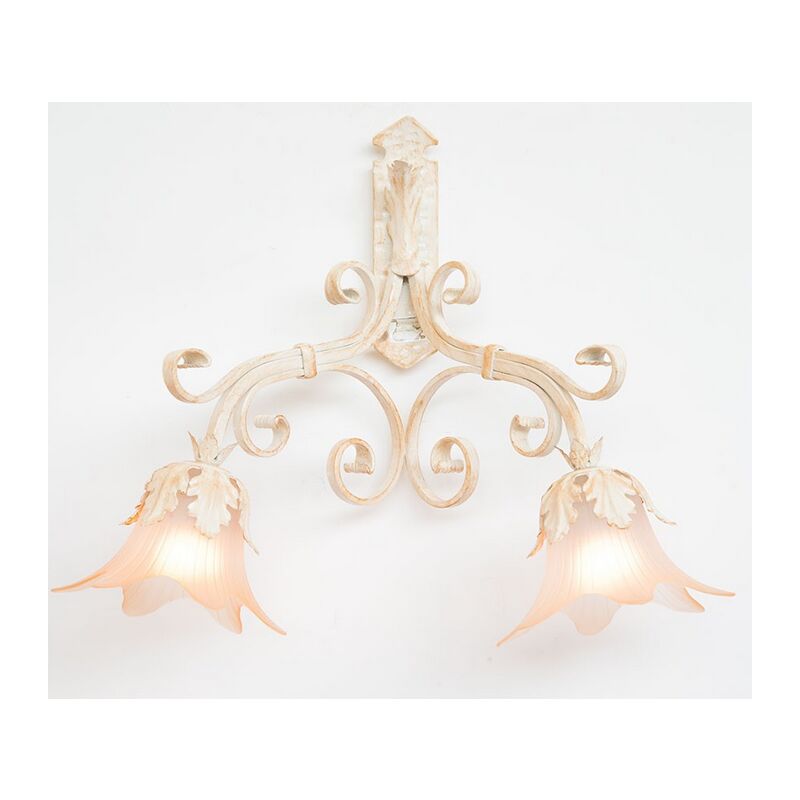 foto del prodotto cruccolini lampade linea paris avorio lampada a muro applique 2 luci