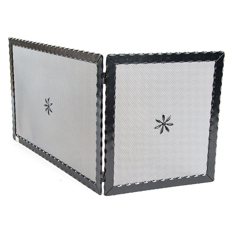 foto del prodotto cruccolini schermi parascintille ad angolo angolare in ferro battuto cm. 96x0,5x45