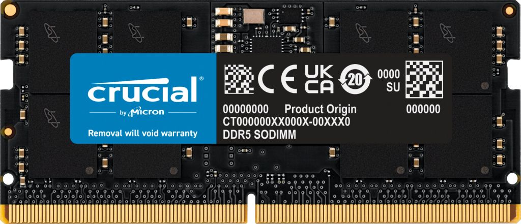 foto del prodotto crucial 24gb ddr5 5600 sodimm