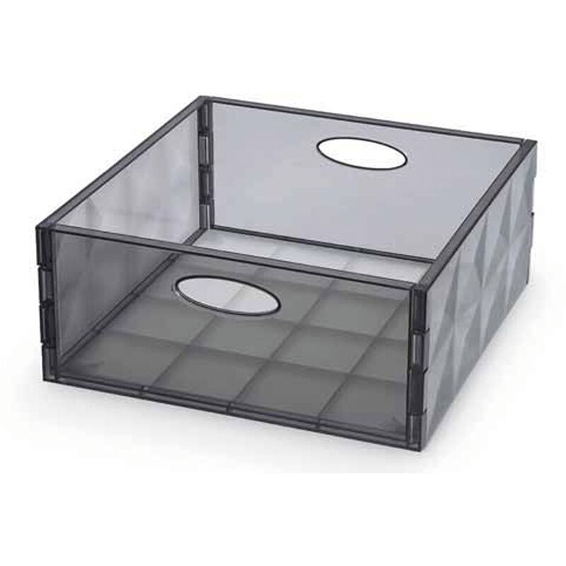 foto del prodotto crystal box trasparente grigio h 14x31x31 cm