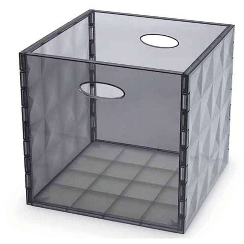 foto del prodotto crystal box trasparente grigio h 30x31x31cm