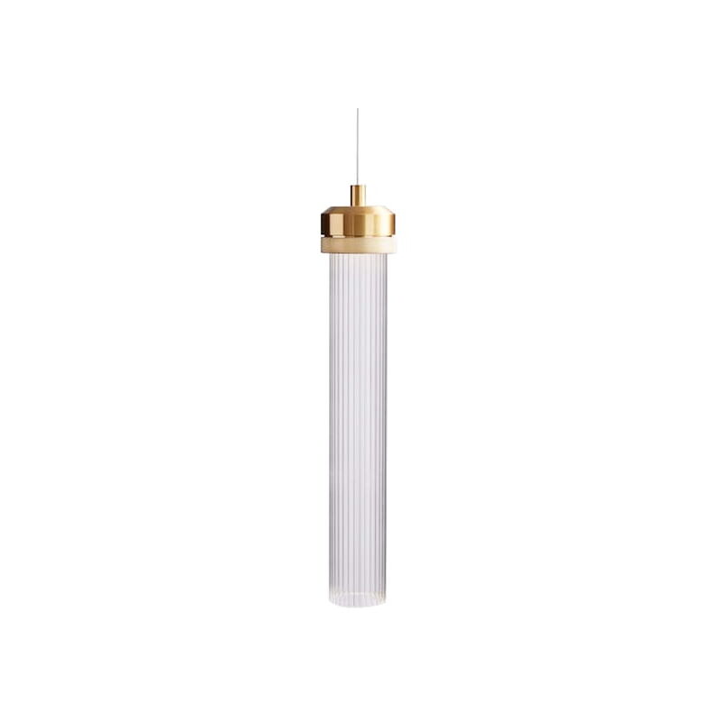 foto del prodotto crystal led tube una moderna lampada a sospensione a led