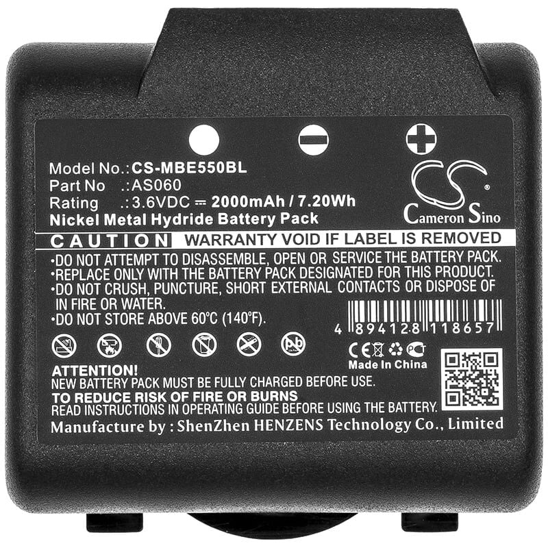 foto del prodotto cs batteria compatibile imet mbe550bl nimh 3,6v 2000 mah