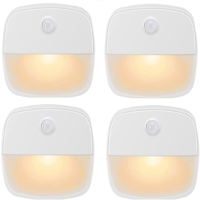 foto del prodotto csparkv luce con sensore di movimento per interni, lampada con sensore di movimento a batteria, luce notturna a led automatica per camera da letto,