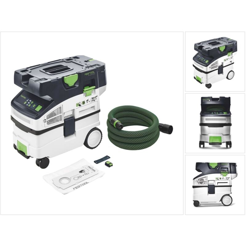 foto del prodotto ctlc midi i-basic aspiratore a batteria 36v 2x 18v classe di polvere l solo 577066 - senza batteria, senza caricabatterie - festool