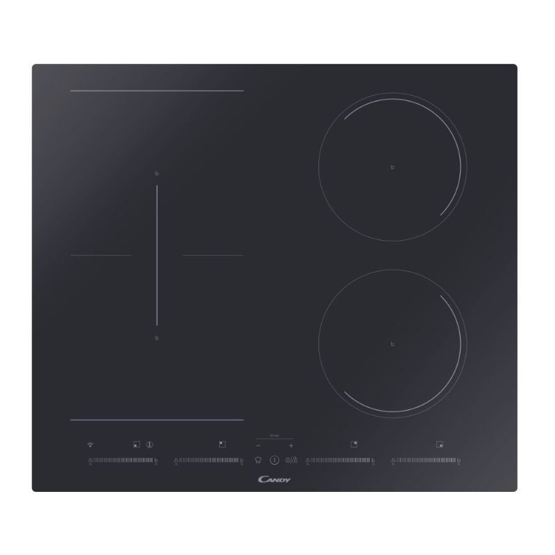 foto del prodotto ctps64mcttwifi1. colore del prodotto nero, posizionamento dell apparecchio da incasso, dimensione della larghezza del piano cottura 60 cm. tipo di