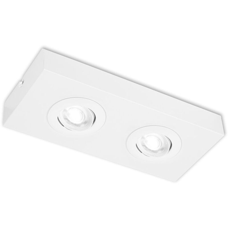 foto del prodotto cts lampada da soffitto a led, bianca, 2xled platine 4w