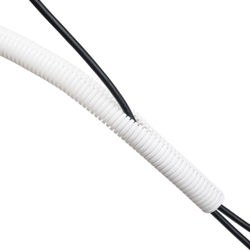 foto del prodotto ctt1.1 25w tubo per cavi elettrici, tubo corrugato, tubi nascondi cavi 25mm diametro esterno 1.1 m lunghezza bianco d line