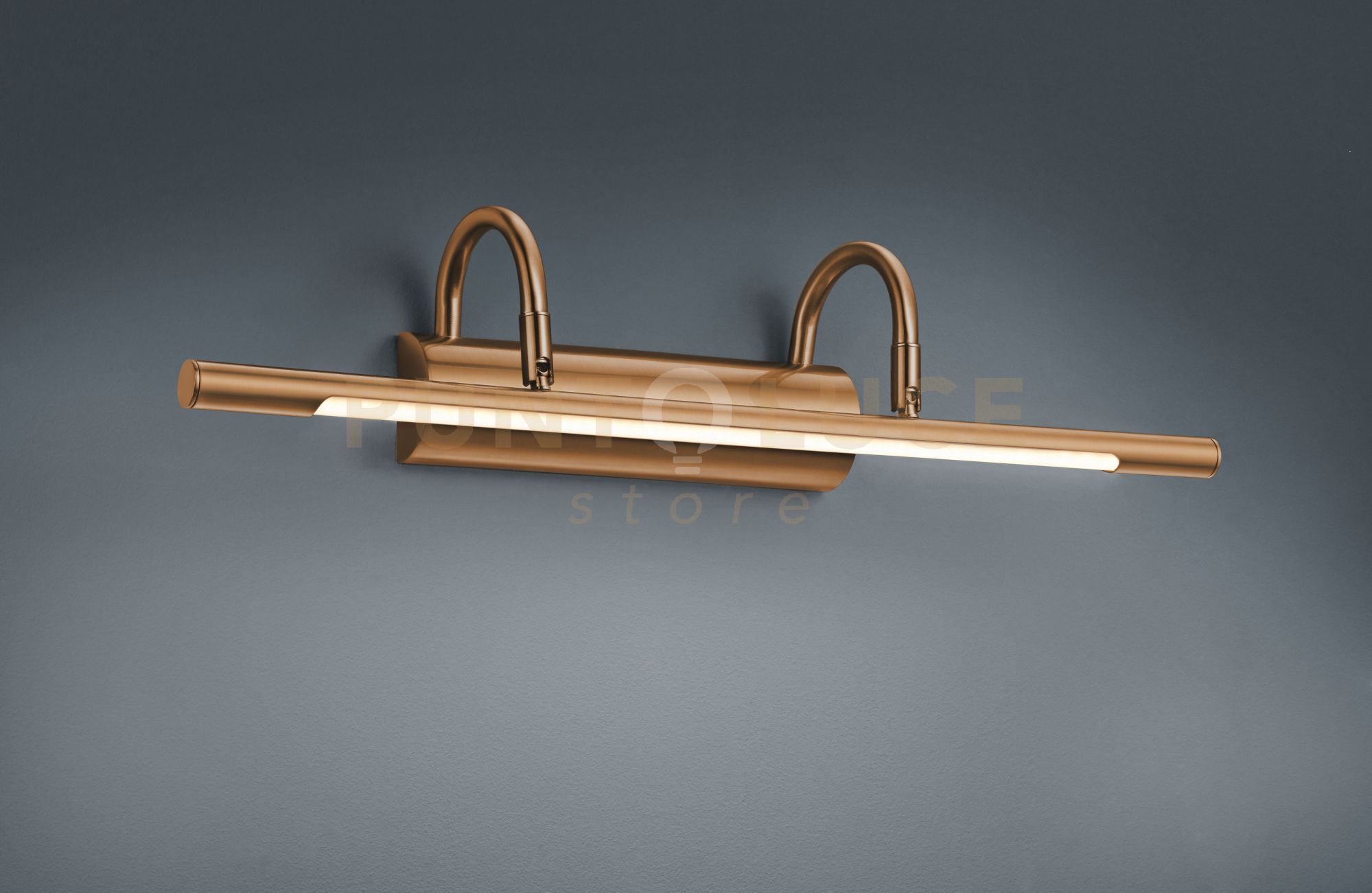 foto del prodotto cuadro applique led 8 w 900 lm 3.000 k per quadri ottone invecchiato . cm 48x10,6