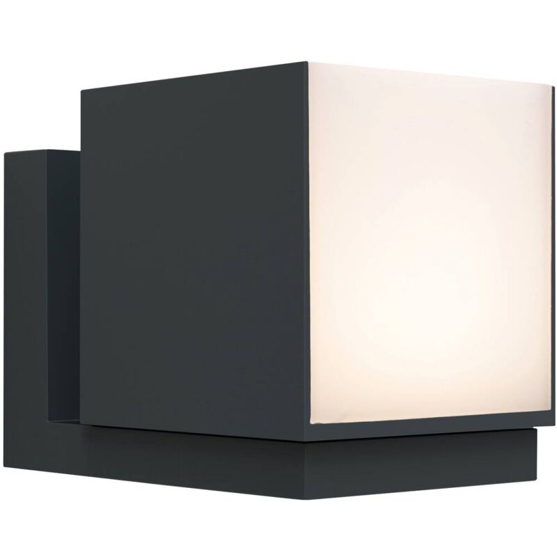 foto del prodotto cuba 5193803118 lampada da parete per esterni a led 12 w antracite lutec