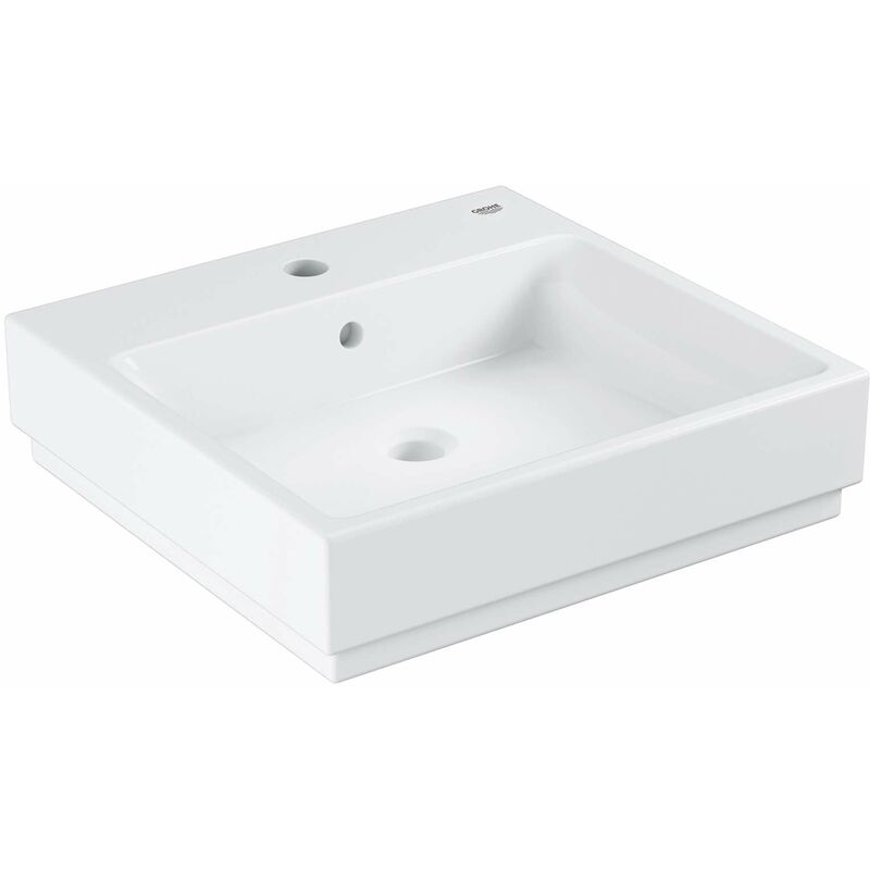 foto del prodotto cube ceramic lavabo con troppopieno, 50x49 cm, pureguard, bianco alpino 3947800h grohe