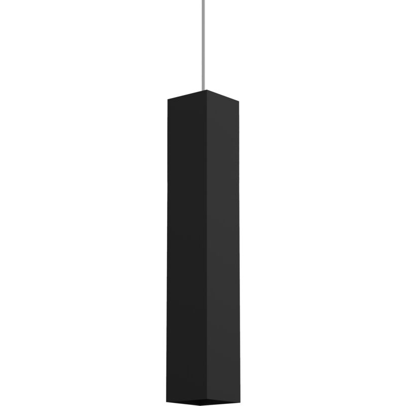 foto del prodotto cube sospensione, 1x gu10, max 33w, metallo, nero opaco, h40cm lumicom