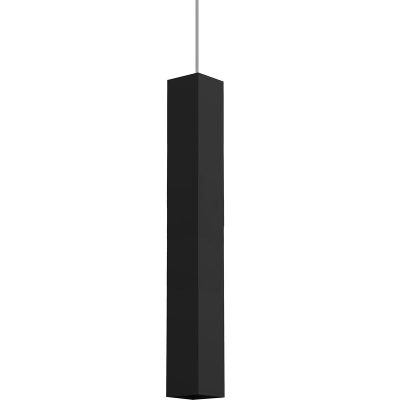 foto del prodotto cube sospensione, 1x gu10, max 33w, metallo, nero opaco, h60cm lumicom