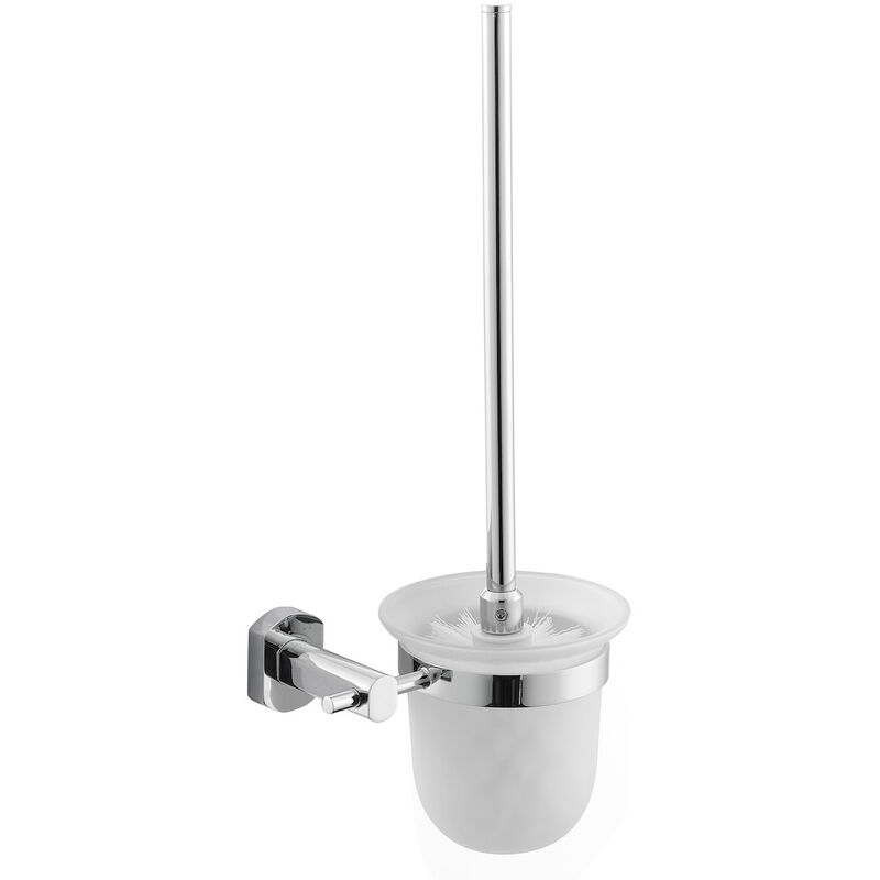 foto del prodotto cube way scopino da parete in metallo e vetro, cromato spi37 optima