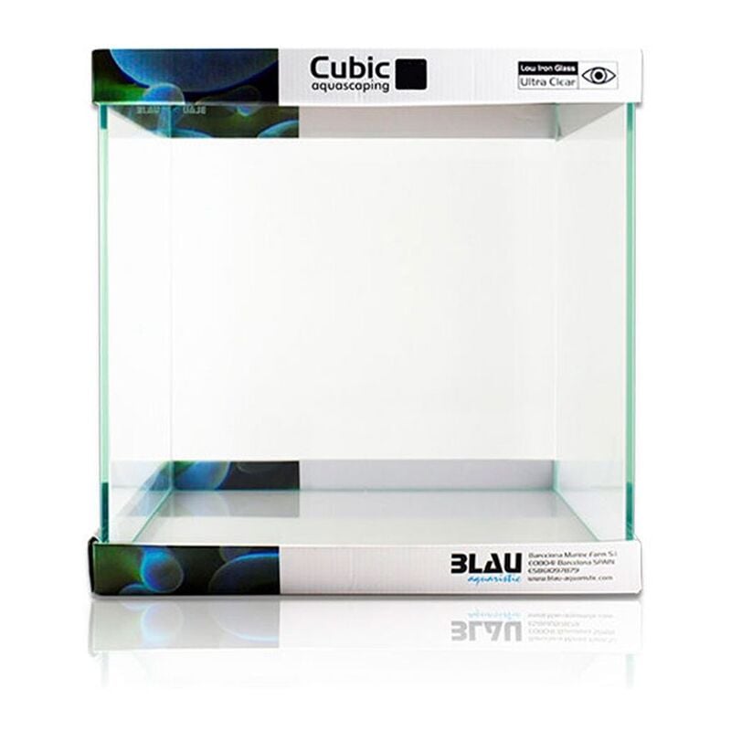 foto del prodotto cubic aquascaping 64l vasca in extra chiaro cm40x40x40 blau aquaristic