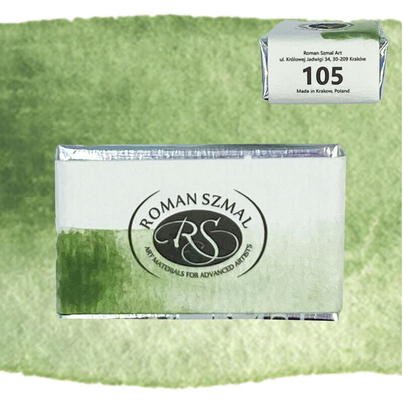 foto del prodotto cubo acquerello aquarius pittura ad acquerello roman szmal green earth 105